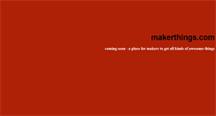 Desktop Screenshot of makerthings.com